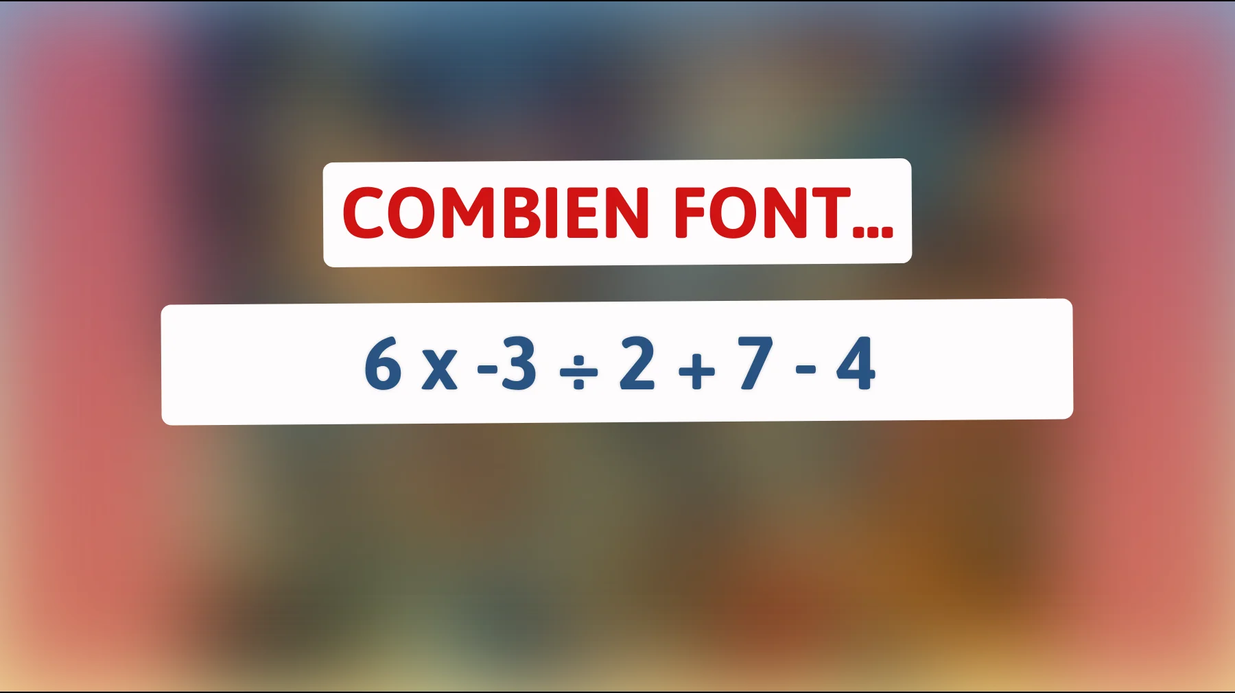 "Seuls 1% peuvent résoudre cette mystérieuse équation mathématique – Êtes-vous l'un d'eux ?""