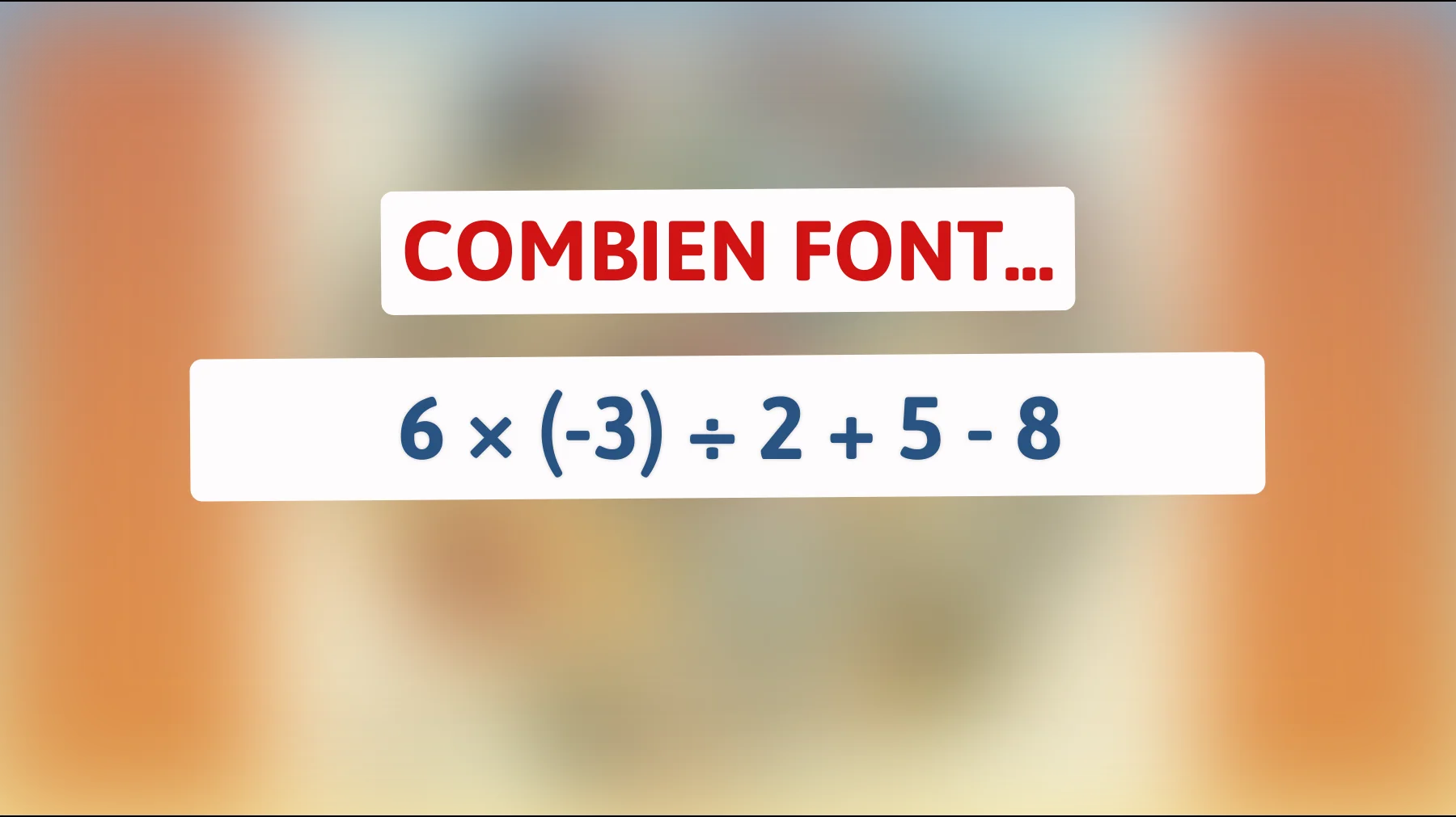 Déchiffrerez-vous cette énigme mathématique que seuls 1% des gens peuvent résoudre correctement ?"
